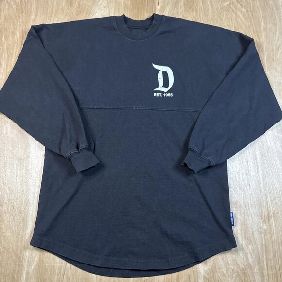 Disneyland Resort Jersey Size XS Women's Long Sleeve Shirt Black Disney Tops - Picture 2 of 5